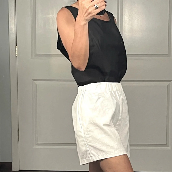 Citron Santa Monica 100% linen black tank size M - Picture 4 of 11